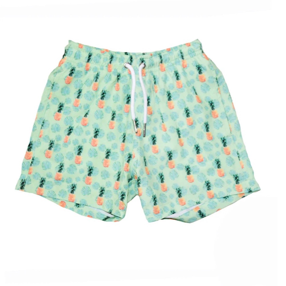 Bermies Boys Pineapple Vibes Swim Trunks